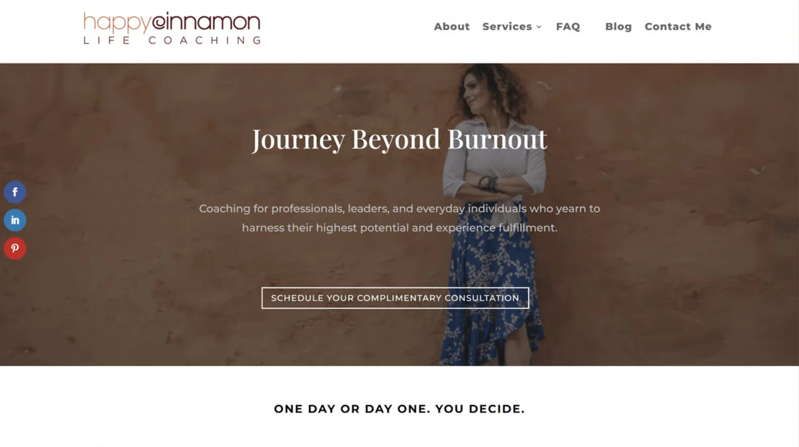 Life Coaching Website Redesign