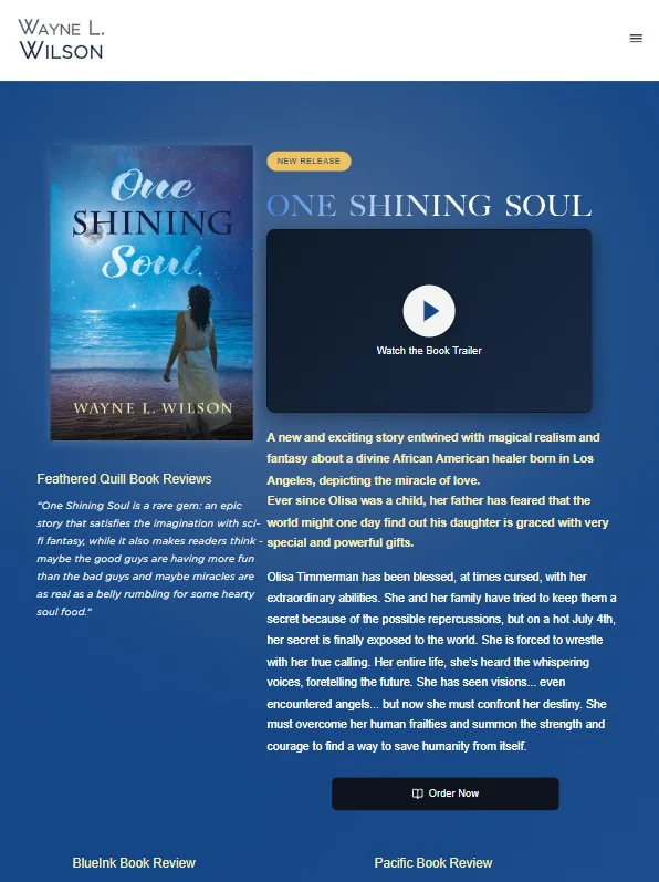 Wayne L. Wilson Author Letter Section